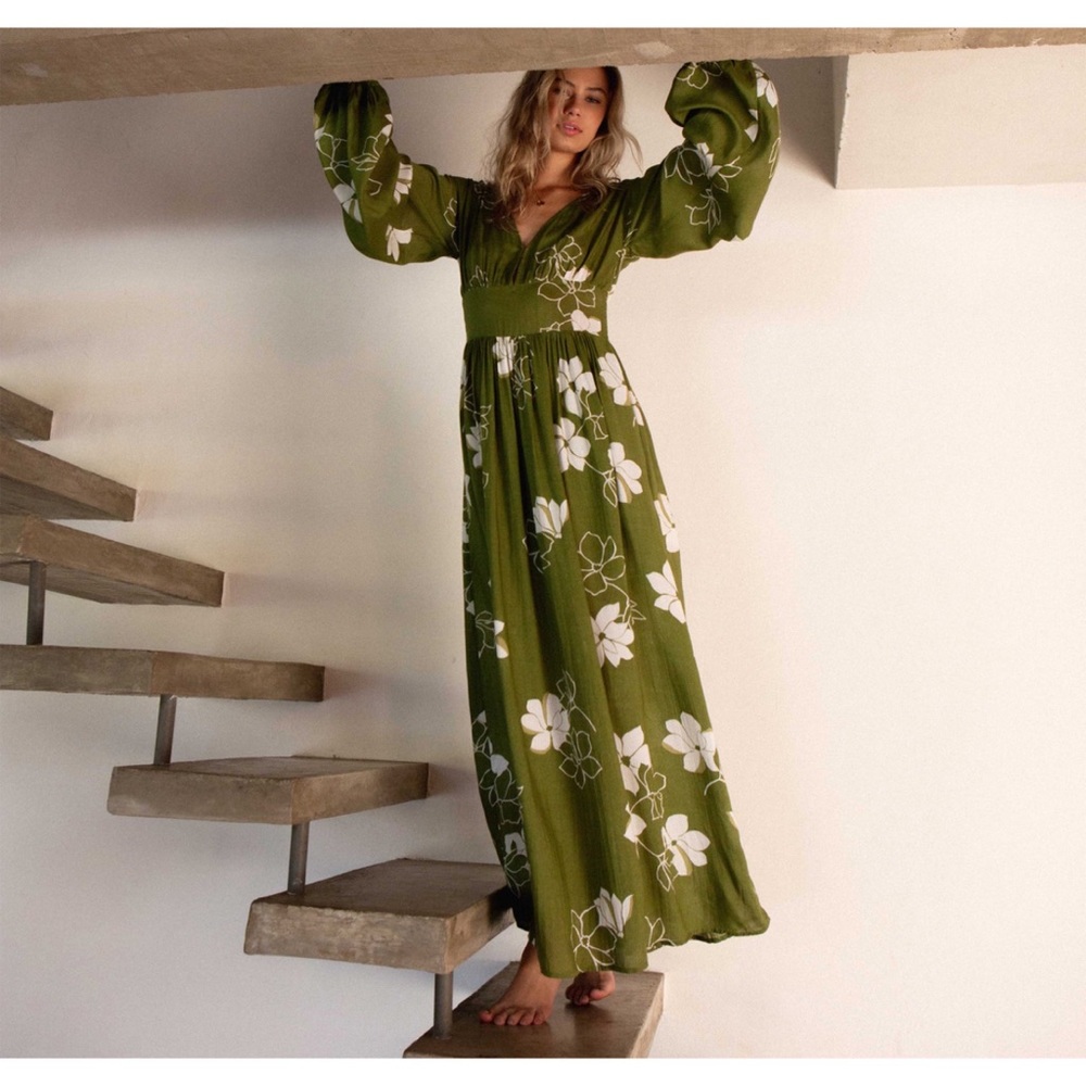 Billabong Floral Maxi Dress Night Bloom - Picture 3 of 14